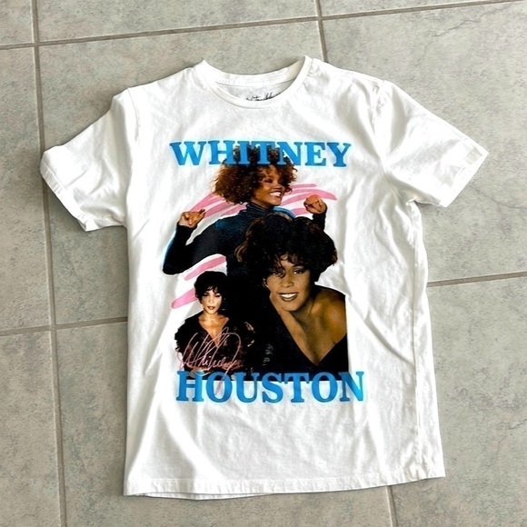 Tops - White T-Shirt w/Whitney Houston